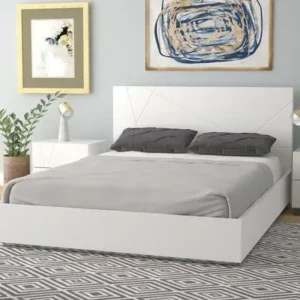 Wooden Bed (MDF) with Side Close Manual Storage (Copy)
