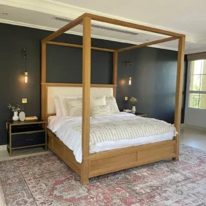 wooden POSTER bed (VENEER WITH WOODEN)