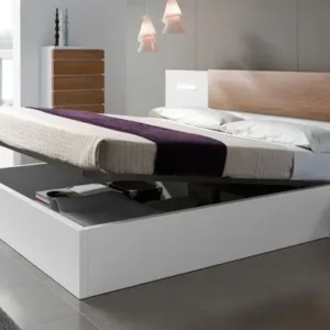 wooden bed (MDF) with hydraulic storage