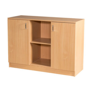 FILE CABINET,2 DOOR,WITH CENTER OPEN , WITH 1 SHELVES INSIDE
