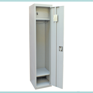 SINGLE TIER LOCKER WITH SAFE DOOR