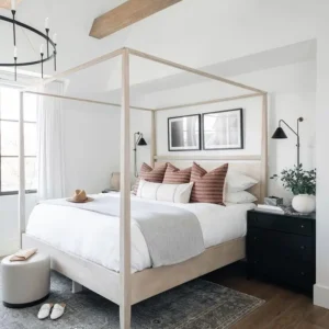 wooden POSTER bed (VENEER WITH WOODEN)