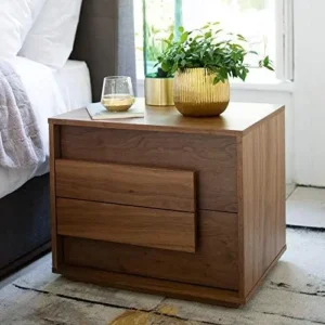 bed side table with 2 drawer