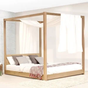 wooden POSTER bed (VENEER WITH WOODEN)